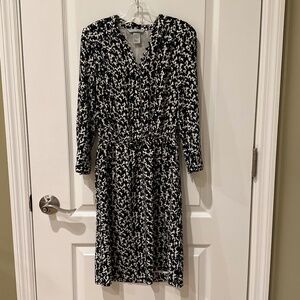 H&M Blue Black and White Dress 2